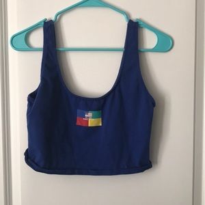 Forever 21 Crop Top “Club Sail USA” - M